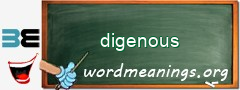 WordMeaning blackboard for digenous